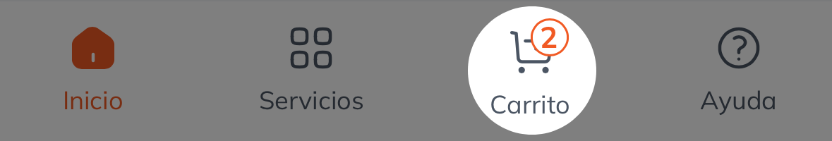 Acceso al carrito